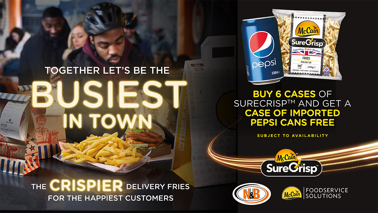 Buy 6 McCain SureCrisp Chips - get 1 Imported Pepsi Cans free