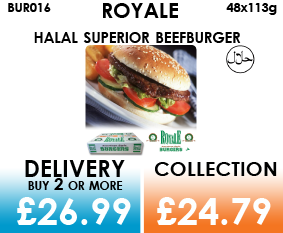 Royale Halal Superior Burgers