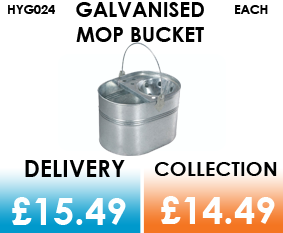 galvanised mop bucket