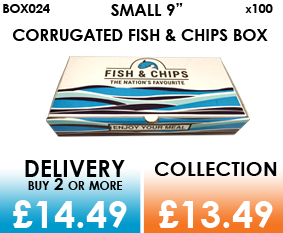 small corrugated fish box