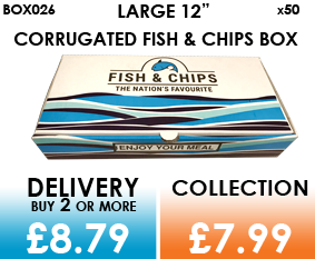 large corrugated fish box