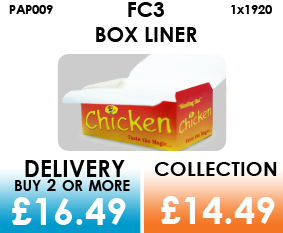 large chicken box liner