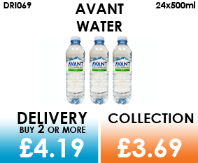 Avant water 500ml bottles