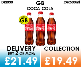 gb coca cola 500ml bottles