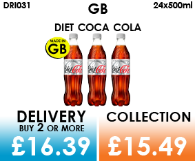 gb diet coca cola 500ml bottles
