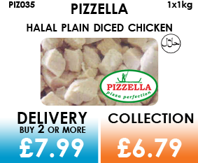 pizzella plain diced chicken