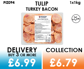 Tulip halal turkey bacon